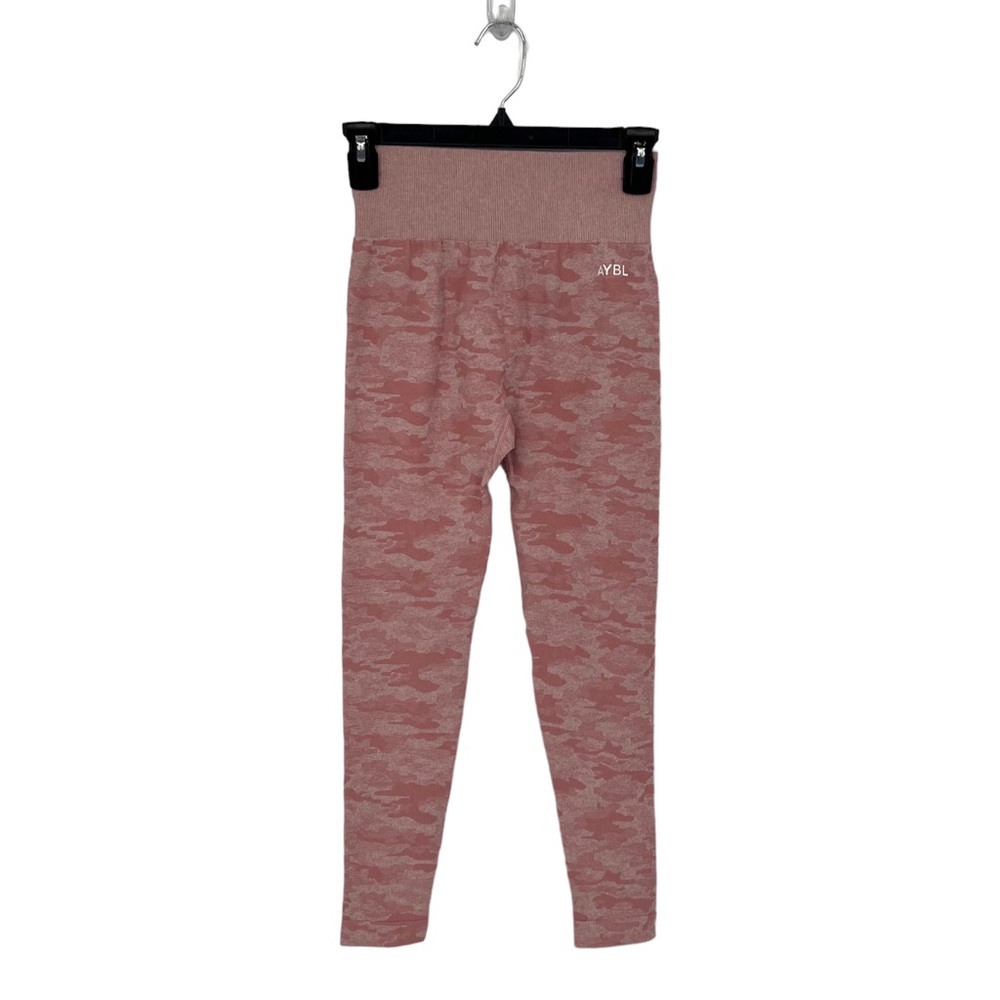 AYBL Active Pink Camo Seamless Ribbed Leggings Size Medium